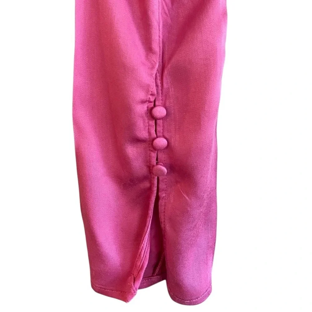 🔆 Free People Pink Ruched Crop Blouse - Size Small NWOT